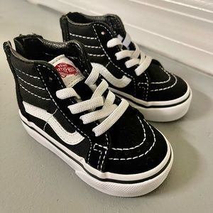 Vans Sk8 Hi Skate Shoe - Baby / Toddler - Black